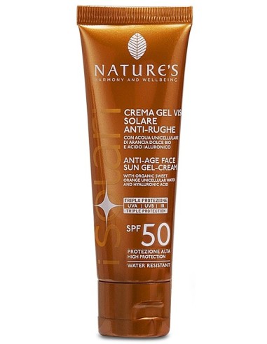 NATURE'S I SOLARI CREMA GEL VISO ANTIRUGHE SPF50 50 ML