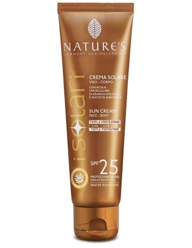 NATURE'S I SOLARI CREMA VISO CORPO SPF 25 75 ML EDIZIONE LIMITATA TRAVEL SIZE