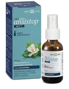 VITACALM ANSISTOP SPRAY ACT SUBLINGUALE BIOSLINE 20 ML