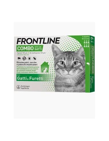 FRONTLINE COMBO 3 PIPETTE PER GATTI/FURETTI