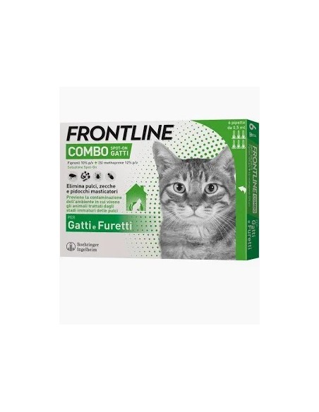 FRONTLINE COMBO 3 PIPETTE PER GATTI/FURETTI