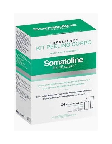 KIT PEELING CORPO SOMATOLINE SKIN EXPERT - GEL PEELING 200 ML + CREMA RIEQUILIBRANTE 100 ML