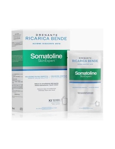 SOMATOLINE SKIN EXPERT BENDE SNELLENTI DRENANTI KIT RICARICA 400 ML