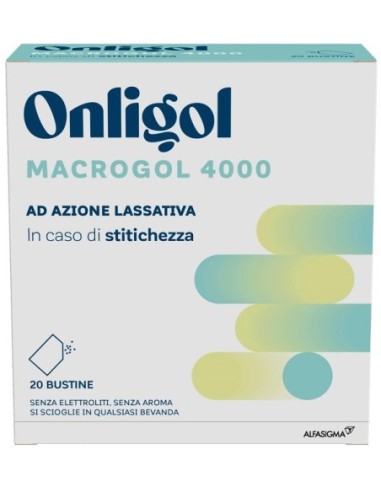 ONLIGOL MACROGOL 4000 20 BUSTINE 10 G SENZA ZUCCHERO