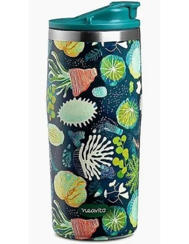 NEAVITA MUG THERMOS ACCIAIO TWICE 450 ML VERDE