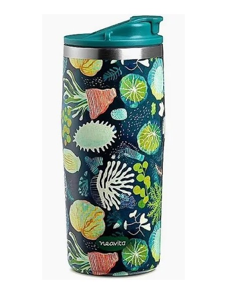 NEAVITA MUG THERMOS ACCIAIO TWICE 450 ML VERDE