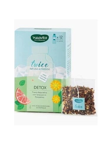 NEAVITA TISANA TWICE DETOX FILTROSCRIGNO TO GO 12 PEZZI