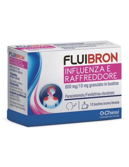 FLUIBRON INFLUENZA E RAFFREDDORE 10 BUSTINE