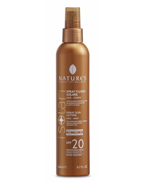 NATURE'S I SOLARI SPRAY FLUIDO SPF20 200 ML