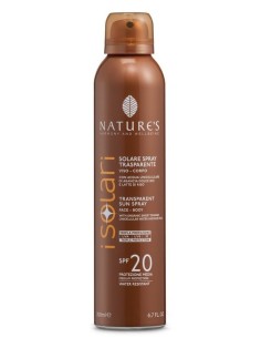 NATURE'S I SOLARI SPRAY TRASPARENTE SPF20 200 ML