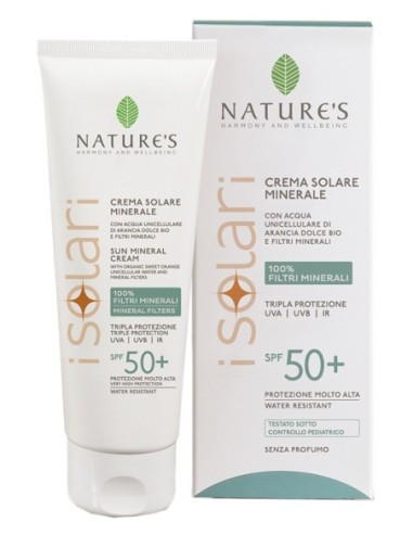 NATURE'S I SOLARI CREMA VISO CORPO MINERALE SPF50+ 100 ML