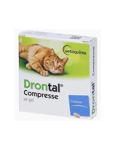 DRONTAL PER GATTI 2 COMPRESSE