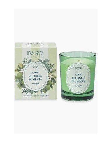 CANDELA LIME E FOGLIE DI MENTA 180 G