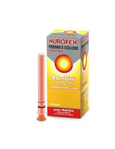 NUROFEN FEBBRE E DOLORE BAMBINI SOSPENSIONE ORALE 100MG/5ML GUSTO FRAGOLA