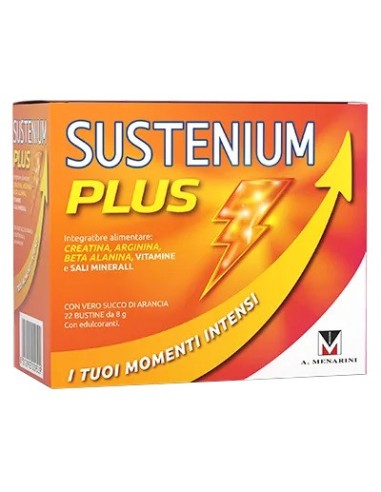 SUSTENIUM PLUS INTEGRATORE ALIMENTARE ENERGIZZANTE GUSTO ARANCIA - 22 BUSTINE