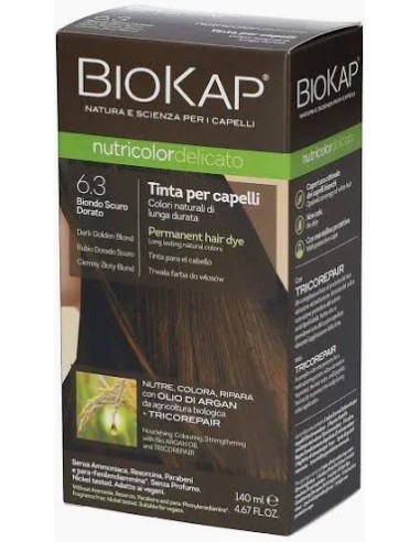 N. 6.30 BIONDO SCURO DORATO - TINTA PER CAPELLI BIOKAP NUTRICOLOR DELICATO