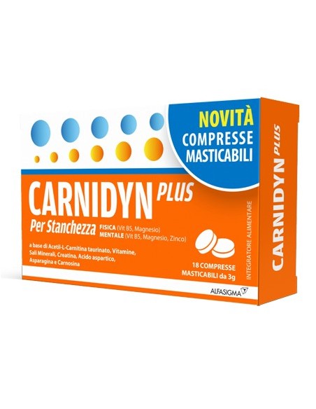 CARNIDYN PLUS 18 COMPRESSE MASTICABILI