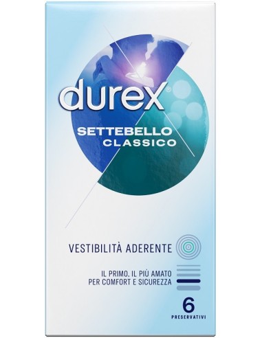 PROFILATTICO DUREX SETTEBELLO CLASSICO 6 PRESERVATIVI