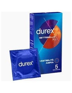 PROFILATTICO DUREX SETTEBELLO XL VESTIBILITA' AMPIA 5 PROFILATTICI