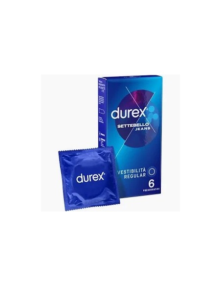 PROFILATTICO DUREX SETTEBELLO JEANS 6 PRESERVATIVI