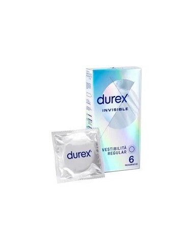 PROFILATTICO DUREX LOVE SEX INVISIBLE ULTRA SOTTILE 6 PRESERVATIVI