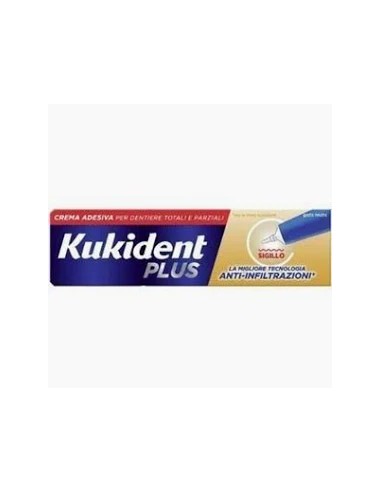 KUKIDENT PLUS SIGILLO ANTI INFILTRAZIONI CREMA ADESIVA DENTIERE 57 G