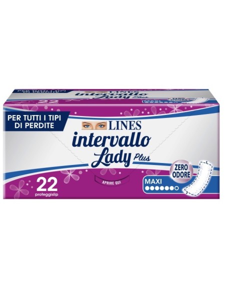 PROTEGGISLIP LINES INTERVALLO LADY PLUS MAXI 22...