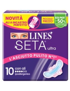 LINES SETA ULTRA ASSORBENTI ALI 10 PEZZI