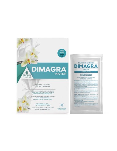 DIMAGRA PROTEIN POLVERE SOLUBILE GUSTO VANIGLIA 10 BUSTINE