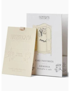 CARD PROFUMATA ARMONIA DI VANIGLIA E SALE NASOTERAPIA