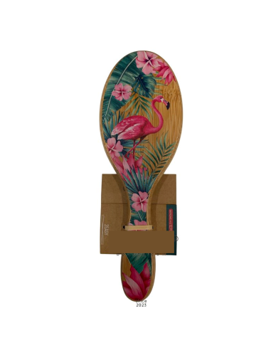 SPAZZOLA DISTRICANTE IN BAMBOO 2EASY WOOD ART - OVALE TAGLIA SMALL