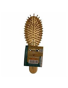 SPAZZOLA DISTRICANTE IN BAMBOO 2EASY WOOD ART - OVALE TAGLIA SMALL