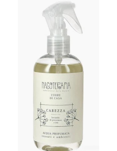 ACQUA PROFUMATA PER TESSUTI E AMBIENTI - CAREZZA DI LAVANDA E IRIS NASOTERAPIA 250 ML