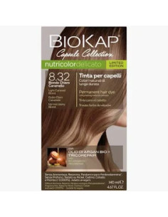 N. 8.32 BIONDO CHIARO CARAMELLO - TINTA PER CAPELLI BIOKAP NUTRICOLOR DELICATO - LIMITED EDITION