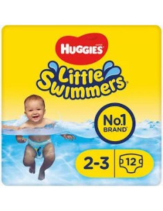 LITTLE SWIMMERS HUGGIES PANNOLINI DA BAGNO TAGLIA S 3-8 KG