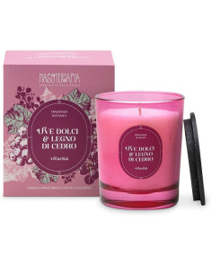 CANDELA UVE DOLCI E LEGNO DI CEDRO NASOTERAPIA 180 G