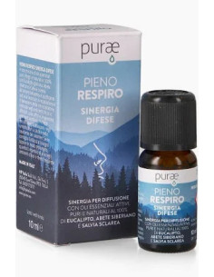 PURAE SINERGIA DIFESE CON OLI ESSENZIALI - LINEA PIENO RESPIRO 10 ML