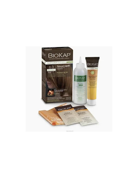 N. 6.30 BIONDO SCURO DORATO - TINTA PER CAPELLI BIOKAP NUTRICOLOR DELICATO RAPID 135 ML N. 6.30 BIONDO SCURO DORATO - TINTA PER CAPELLI BIOKAP NUTRICOLOR DELICATO RAPID 135 ML