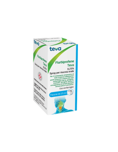 FLURBIPROFENE TEVA SPRAY ORALE ANTIFIAMMATORIO 0,25% 15ML