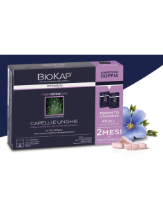 BIOKAP ANTICADUTA MIGLIO DONNA FORTE BIOS LINE 60+60 COMPRESSE 2