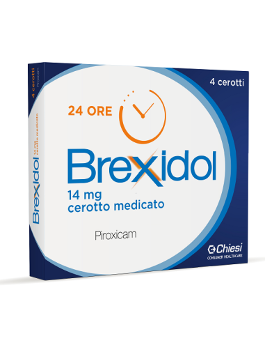 BREXIDOL 24H CEROTTI MEDICATI CON PIROXICAM 14MG CONFEZIONE DA 4 CEROTTI