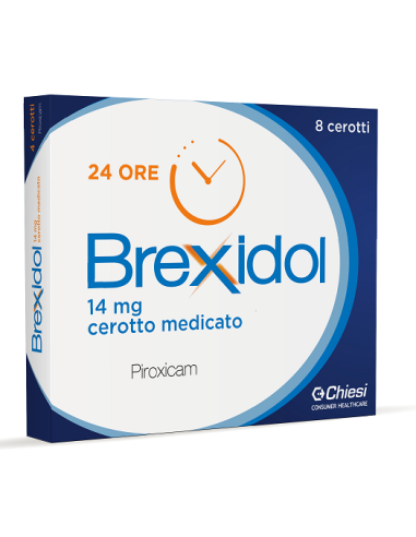 BREXIDOL 24H CEROTTI MEDICATI CON PIROXICAM 14MG CONFEZIONE DA 8 CEROTTI