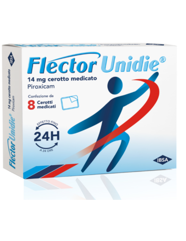 FLECTOR UNIDIE 8 CEROTTI MEDICATI CON PIROXICAM 14MG