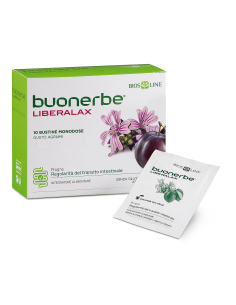 BUONERBE LIBERALAX - LASSATIVO DELICATO PER INTESTINO PIGRO - BIOS LINE 10 BUSTINE