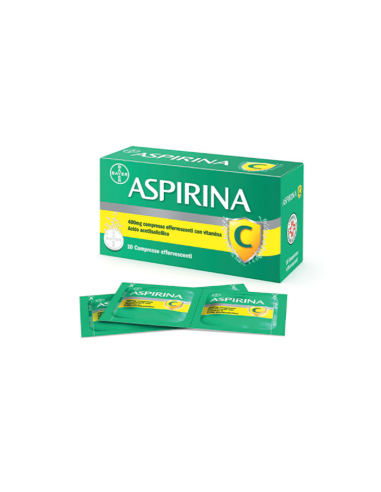 ASPIRINA C 10 COMPRESSE EFFERVESCENTI 400+240MG