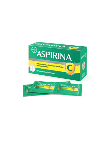 ASPIRINA C 10 COMPRESSE EFFERVESCENTI 400+240MG