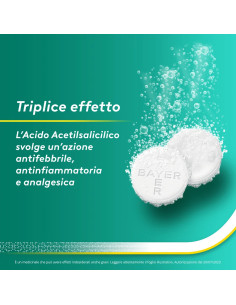 ASPIRINA C 10 COMPRESSE EFFERVESCENTI 400+240MG 2