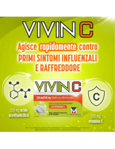 VIVIN C 20 COMPRESSE EFFERVESCENTI 330MG+200MG 2