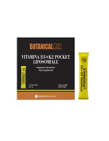 BOTANICALMIX VITAMINA D3+K2 LIPOSOMIALE POCKET 20 STICK