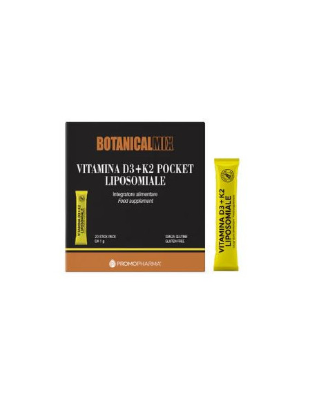 BOTANICALMIX VITAMINA D3+K2 LIPOSOMIALE POCKET...